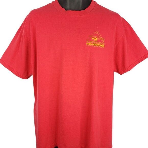 Intermountain Helicopter Association T Shirt Vintage 90s 1999 Cascade Mens XL - Picture 2 of 8